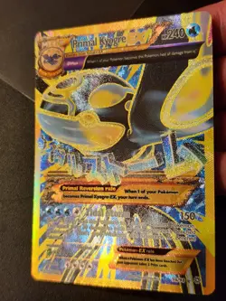 2015 Pokemon Ancient Origins Primal Kyogre EX Full Art 96 LP Excellent Card - Image 3