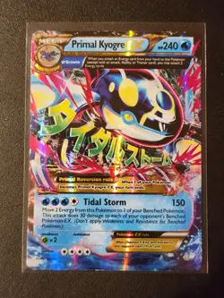 Pokemon TCG Primal Kyogre EX 55/160 Primal Clash Holo LP Excellent Card - Image 1