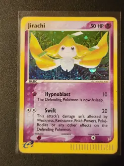 Pokemon TCG Jirachi Card 97/95 Holo, Team Magma vs Team Aqua Secret Rare - Image 1