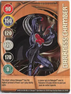 Bakugan DARKNESS CHAMBER Copper Metal Gate Card BA463-GA-SM-GBL-24 24/48i - Image 1