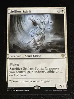 MTG Commander: Bloomburrow Selfless Spirit 0153 NM Rare - Image 1