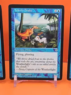 🔵🔵🔵 (4) 1996 MAGIC THE GATHERING TEFERI'S DRAKE MIRAGE UNPLAYED 🔵🔵🔵 - Image 3