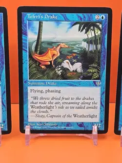 🔵🔵🔵 (4) 1996 MAGIC THE GATHERING TEFERI'S DRAKE MIRAGE UNPLAYED 🔵🔵🔵 - Image 4
