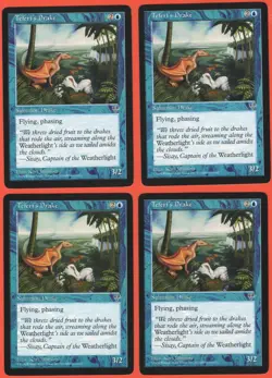 MTG ~ Teferi's Drake X4 ~ Mirage Commons NM/M ~ FREE SHIPPING ~ Vintage Magic - Image 1