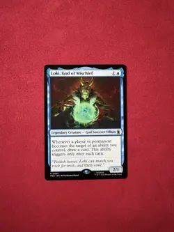 Loki, God Of Mischief - Marvel Super Heroes MSH MTG Magic The Gathering #65 - Image 1