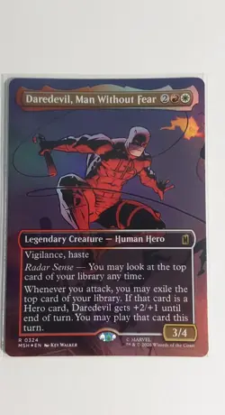 Daredevil, Man Without Fear (Borderless) (0324) Marvel Super Heroes Foil - Image 1