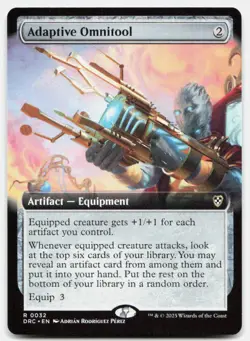 Adaptive Omnitool (Extended Art) 32 Aetherdrift Magic: The Gathering NM - Image 1