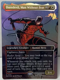 Daredevil, Man Without Fear (Borderless) (0324) (Foil) NM Marvel Super Heroes - Image 1