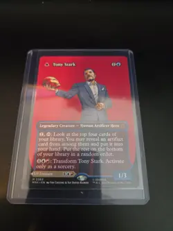 Tony Stark (Borderless) (0363) Marvel Super Heroes Normal, Pack Fresh! - Image 1