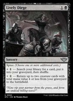 MTG Lively Dirge ** Outlaws of Thunder Junction ** English - Image 1