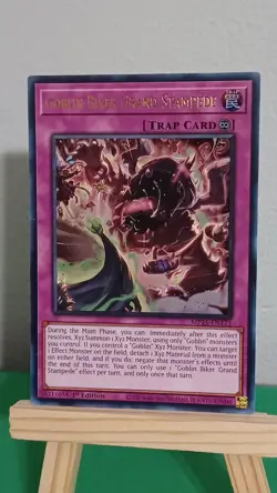 2025 Yugioh Goblin Biker Grand Stampede Trap Card MP25-EN173 Ultra Rare - Image 2