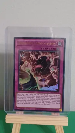 2025 Yugioh Goblin Biker Grand Stampede Trap Card MP25-EN173 Ultra Rare - Image 5