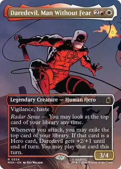 MTG Daredevil, Man Without Fear Borderless - Marvel Super Heroes #324 - Image 1