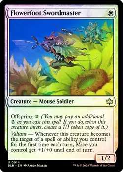 MTG-Flowerfoot Swordmaster Bloomburrow(NM-FOIL)#14 - Image 1