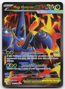 Mega Heracross ex 108/094 NM - Phantasmal Flames - Ultra Rare - Pokemon TCG - Image 1