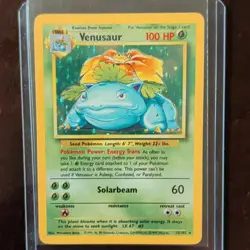 Pokemon TCG Venusaur Base Set Holo Rare #15/102 EN 1999-2000 Wizards - Image 1