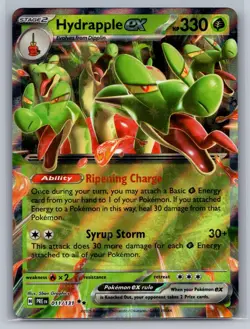 HYDRAPPLE EX 011/131 DOUBLE RARE PRISMATIC EVOLUTIONS POKEMON HOLO NEAR MINT - Image 1