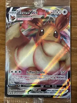 Pokemon TCG Eevee VMAX SWSH087 Shining Fates ETB Promo Card (NM Condition) - Image 1