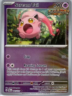 Pokemon TCG Scream Tail 042/131 Prismatic Evolutions Masterball Holo NM - Image 1