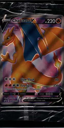 Charizard V SWSH050 SEALED Holo Promo Sword & Shield Promo Pokemon Near Mint - Image 1