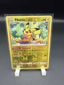 Pikachu 052/196 Lost Origin 2022 English Common Reverse Holo - Image 1