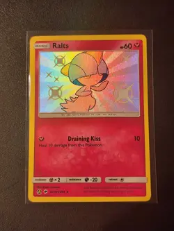 Ralts Shiny Holo Rare Holofoil Hidden Fates: Shiny Vault SV34/SV94 NM Pokemon - Image 1