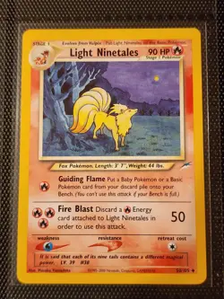 Light Ninetales 50/105 - Neo Destiny Set - Pokemon Vintage WOTC NM - Image 1