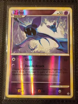 Zubat 70/95 NM Common Reverse Holo HGSS Unleashed 2010 Pokemon TCG - Image 1