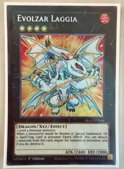 BLGG-EN008 Evolzar Laggia Chibi Art Secret Rare 1st Ed YuGiOh - Image 1