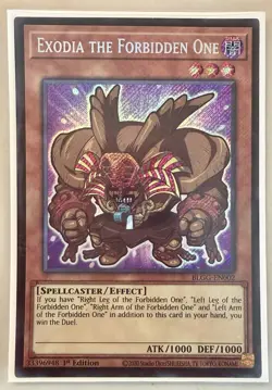 Yugioh! 1x Exodia the Forbidden One BLGG-EN002 Secret Rare 1st Ed NM - Image 1