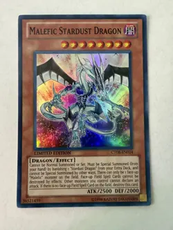 Yugioh - Malefic Stardust Dragon - Super - Limited - CT08-EN014 - NM - Image 1