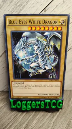 Yu-Gi-Oh! Blue-Eyes White Dragon / SDKS EN009 1st Edition LP - Image 1
