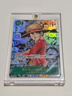 Luffy OP13-118 SEC Manga Alt Art Carrying on His Will One Piece Card Japanese - Image 1
