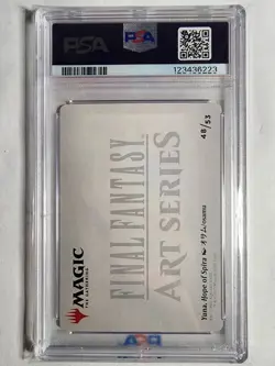 Yuna, Hope of Spira Art Card 48/53 (Gold-Stamped Signature) FINAL FANTASY PSA 10 - Image 2