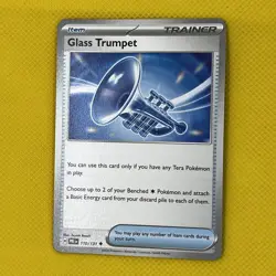Glass Trumpet 110/131 UnCommon Prismatic Evolutions Pokemon Card NM - Image 1