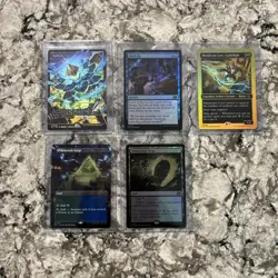 MTG Radiant Lotus (Showcase) Aetherdrift Foil, Stock Up Foil Unplayed 5 Card Lot - Image 1