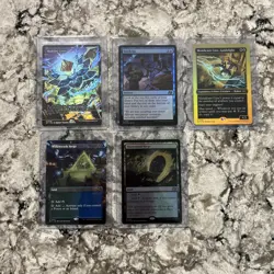 MTG Radiant Lotus (Showcase) Aetherdrift Foil, Stock Up Foil Unplayed 5 Card Lot - Image 2