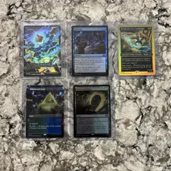MTG Radiant Lotus (Showcase) Aetherdrift Foil, Stock Up Foil Unplayed 5 Card Lot - Image 3