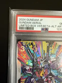 PSA 10 Gundam Card Aerial R+GD01-070 Parallel Limited BOX Ver. β 1Day Shipping - Image 3