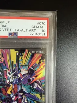 PSA 10 Gundam Card Aerial R+GD01-070 Parallel Limited BOX Ver. β 1Day Shipping - Image 4