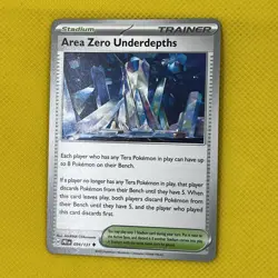 Area Zero Underdepths Stadium Trainer Prismatic Evolutions Pokemon Card NM - Image 1