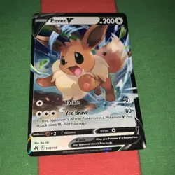 Eevee V 108/159 Crown Zenith NM Ultra Rare Pokemon Card - Image 1