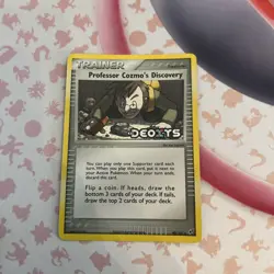 Pokemon TCG Professor Cozmo's Discovery 90/107 EX Deoxys Reverse Holo Stamp Card - Image 1