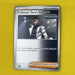 Professor Turos Scenario Trainer Prismatic Evolutions Pokemon Card NM - Image 1