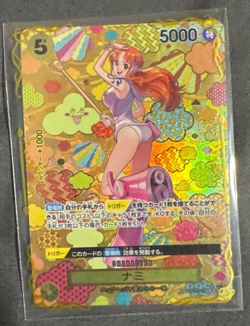 One Piece Card Nami SP Alt Art OP08-106 SR Japanese Emperors in the New World - Image 1