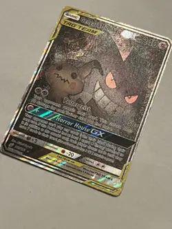 Gengar & Mimikyu GX 165/181 Team Up Alt Art Ultra Rare Holo Pokemon Card DMG - Image 2