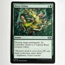 BEAST WITHIN MTG TDC - CARTE MAGIC THE GATHERING EN NEUF - Image 1