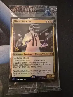 MTG 1 x Mister Negative Foil Promo SEALED, Spider-Man set - Image 1
