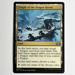 TEMPLE OF THE DRAGON QUEEN MTG TDC - CARTE MAGIC THE GATHERING EN NEUF - Image 1