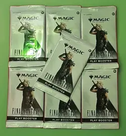 7x MTG Final Fantasy Play Booster Packs - Universes Beyond 2025 - Sealed - Image 1
